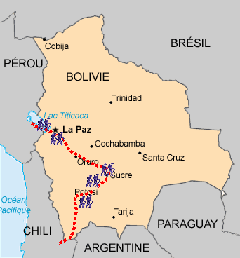 Carte Bolivie