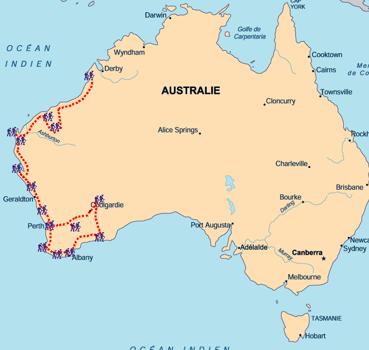 Carte Australie